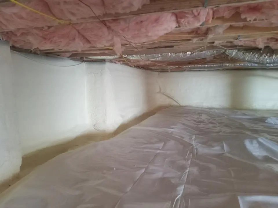 Crawl space encapsulation with closed-cell spray foam for Spray Foam Roofing in Berea